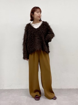「アイテム（チョーカー）」を使った、yuka083さん（レディース・159cm）の秋コーディネート