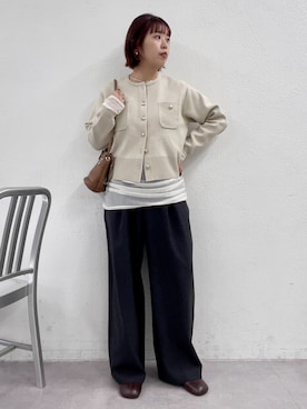 「アイテム（チョーカー）」を使った、yuka083さん（レディース・159cm）の冬コーディネート