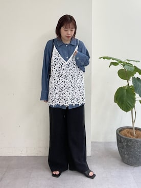 「Omekashi（オメカシ）のアイテム」を使った、yukaさん（レディース・159cm）の春コーディネート