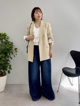 「Omekashi（オメカシ）のアイテム」を使った、yukaさん（レディース・159cm）の春コーディネート