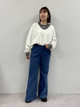 「アイテム（スウェット）」を使った、yuka083さん（レディース・159cm・20代）の秋コーディネート