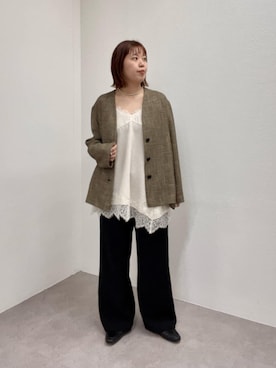 「Omekashi（オメカシ）のアイテム」を使った、yukaさん（レディース・159cm）の春コーディネート