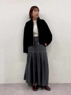 「アイテム（チョーカー）」を使った、yuka083さん（レディース・159cm）の秋コーディネート