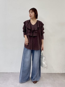 「Omekashi（オメカシ）のアイテム」を使った、yukaさん（レディース・159cm）の春コーディネート