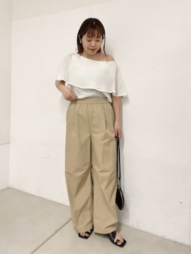 「Omekashi（オメカシ）のアイテム」を使った、yukaさん（レディース・159cm）の春コーディネート