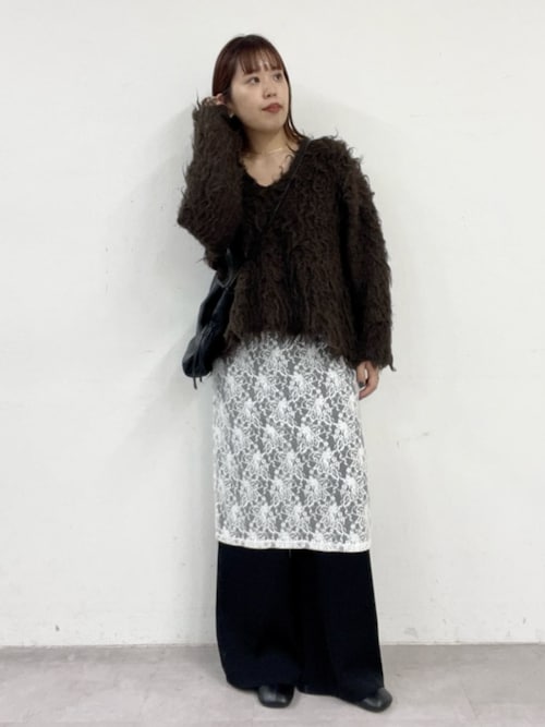 起毛Vニットプルオーバー