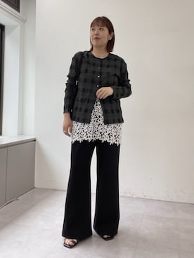 「Omekashi（オメカシ）のアイテム」を使った、yukaさん（レディース・159cm）の春コーディネート