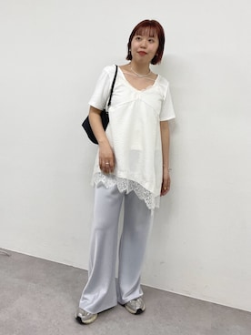 「Omekashi（オメカシ）のアイテム」を使った、yukaさん（レディース・159cm）の春コーディネート