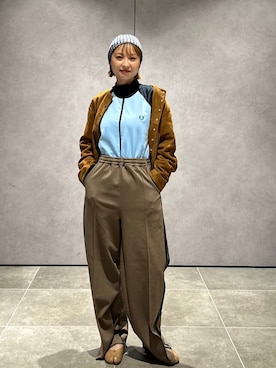 「アイテム（ジャージ）」を使った、山口さん（レディース・160cm）の秋コーディネート