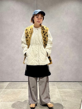 「キルティングジャケット」｜山口さん（レディース・160cm）の秋コーディネート