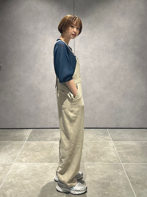 シップス] 手洗い可能〉ペーパー パフ スリーブ 半袖 ニット SHIPS