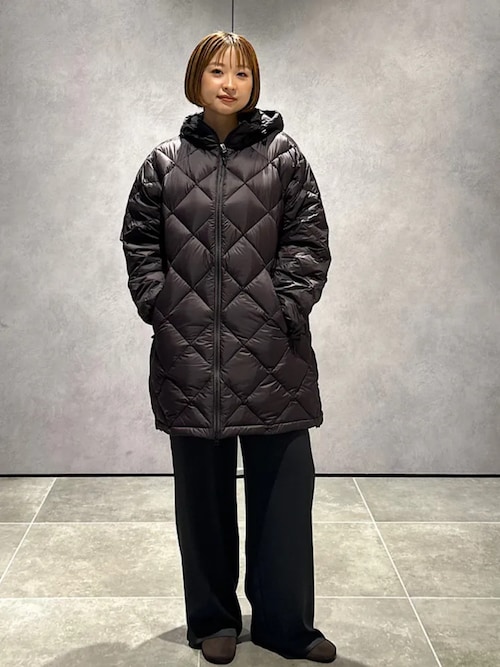 【SHIPS別注】〈手洗い可能〉TAION:2WAY フード ダウンコート　黒 TAION（タイオン）の「【SHIPS別注】〈手洗い可能〉TAION:2WAY フード