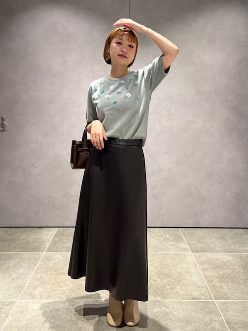 セール】SHIPS Primary Navy Label:〈手洗い可能〉合皮 Aライン