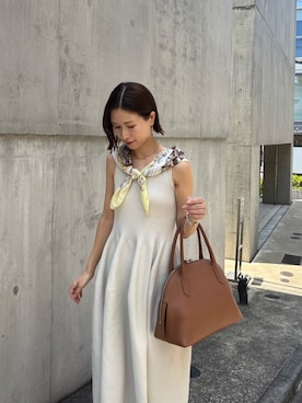 「IACUCCI（イアクッチ）のアイテム」を使った、かりんさん（レディース・153cm）の夏コーディネート