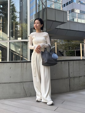 「アイテム（その他小物）」を使った、かりんさん（レディース・153cm）の秋コーディネート