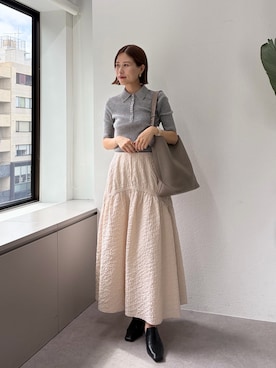 「IACUCCI（イアクッチ）のアイテム」を使った、かりんさん（レディース・153cm）の秋コーディネート