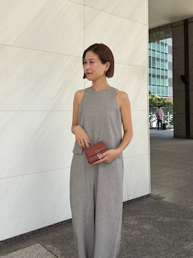 「アイテム（財布）」を使った、かりんさん（レディース・153cm）の夏コーディネート