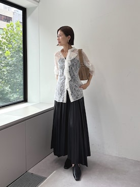 「IACUCCI（イアクッチ）のアイテム」を使った、かりんさん（レディース・153cm）の秋コーディネート