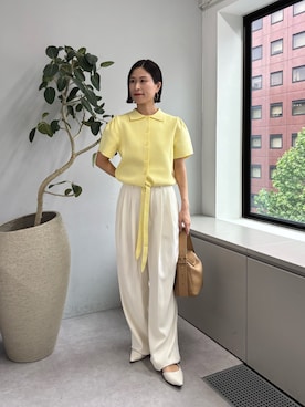 「IACUCCI（イアクッチ）のアイテム」を使った、かりんさん（レディース・153cm）の夏コーディネート