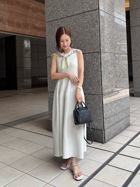 「IACUCCI（イアクッチ）のアイテム」を使った、かりんさん（レディース・153cm）の夏コーディネート