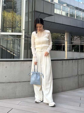「ワントーンスタイル」｜かりんさん（レディース・153cm）の秋コーディネート