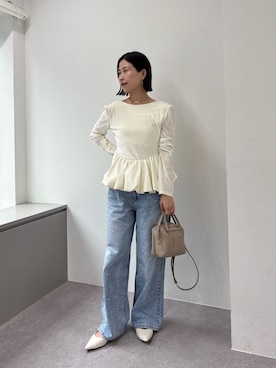 「30代ファッション」｜かりんさん（レディース・153cm）の春コーディネート