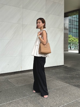 「IACUCCI（イアクッチ）のアイテム」を使った、かりんさん（骨格ウェーブ・レディース・153cm）の夏コーディネート