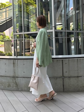 「IACUCCI（イアクッチ）のアイテム」を使った、かりんさん（骨格ウェーブ・レディース・153cm）の夏コーディネート