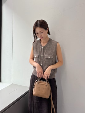 「IACUCCI（イアクッチ）のアイテム」を使った、かりんさん（レディース・153cm）の秋コーディネート