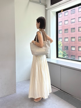「IACUCCI（イアクッチ）のアイテム」を使った、かりんさん（レディース・153cm）の夏コーディネート