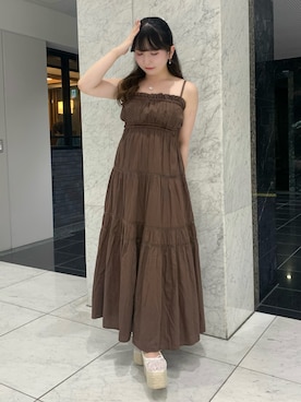 「dazzlin（ダズリン）のアイテム（ワンピース/ドレス）」を使った、rioさん（レディース・149cm）の夏コーディネート