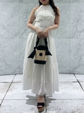「dazzlin（ダズリン）のアイテム（ワンピース/ドレス）」を使った、rioさん（レディース・149cm）の夏コーディネート