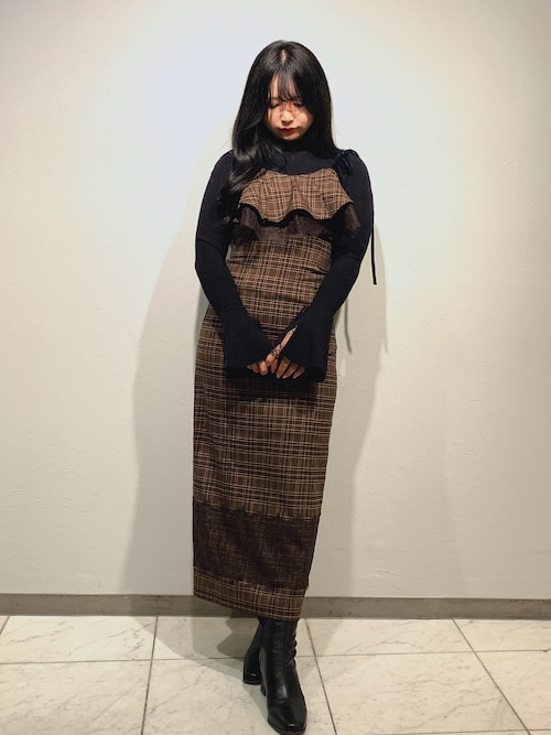 【新品】dazzlin ダズリンリボン付き　キャミワンピース　Mサイズ リボンパーティキャミワンピース[品番：MKSW0061240]｜dazzlin