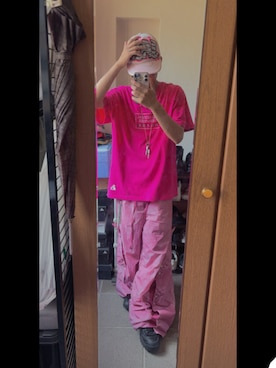 「GRANCY（グランシー）の【GRANCY】Button Layered Design Nylon Pants / ボタンレイヤードデザインナイロンパンツ（その他パンツ）」を使った、es_19さん（メンズ・163cm）の夏コーディネート