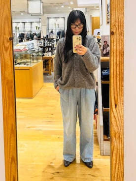 「イチ推しデニムコーデ」｜RIE/yoshidaさん（レディース・164cm）の秋コーディネート