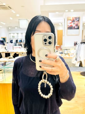 「SMELLY（スメリー）のアイテム（PC・スマホグッズ/家電）」を使った、RIE/yoshidaさん（レディース・164cm）の春コーディネート