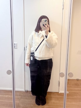 「アイテム（PC・スマホグッズ/家電）」を使った、cacoさん（レディース・159cm）の冬コーディネート