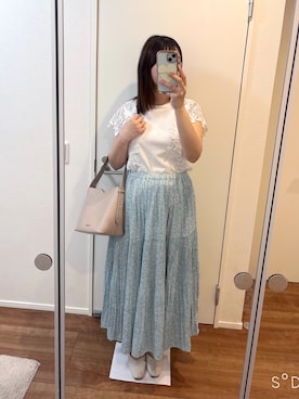 「Samantha Thavasa Petit Choice（サマンサタバサ　プチチョイス）のアイテム（バッグ）」を使った、cacoさん（レディース・159cm）の春コーディネート