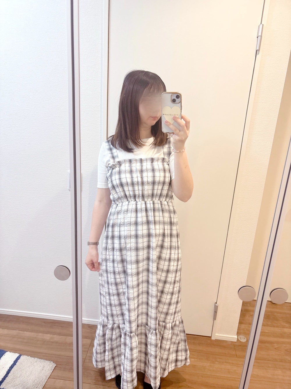 「GRLのアイテム（ワンピース、その他）」を使った、cacoさん（骨格ウェーブ・レディース・159cm）の春コーディネートの1枚目の写真
