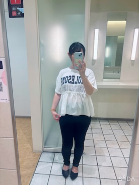 「アイテム（パンプス）」を使った、cacoさん（レディース・159cm）の夏コーディネート