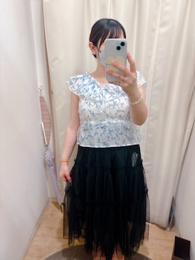 「アイテム（その他トップス）」を使った、cacoさん（レディース・159cm）の夏コーディネート