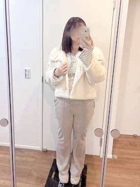 「clear（クリア）のアイテム」を使った、cacoさん（レディース・159cm）の冬コーディネート