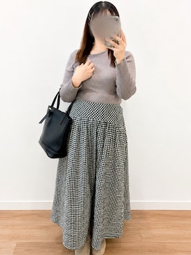 「SNIDEL（スナイデル）のアイテム」を使った、cocoさん（レディース・159cm）の秋コーディネート