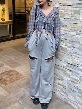 「EMODA（エモダ）のアイテム（キャミソール）」を使った、菅 桜さん（レディース・160cm）の秋コーディネート