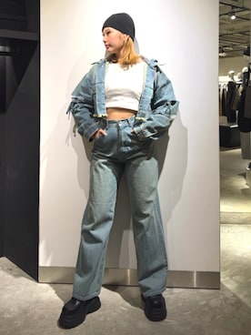 菅 桜さん(レディース・160cm)の冬コーディネート