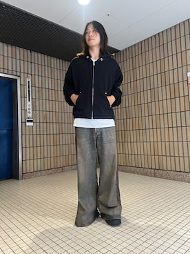 「アイテム（パーカー）」を使った、syunさん（メンズ・170cm）の秋コーディネート