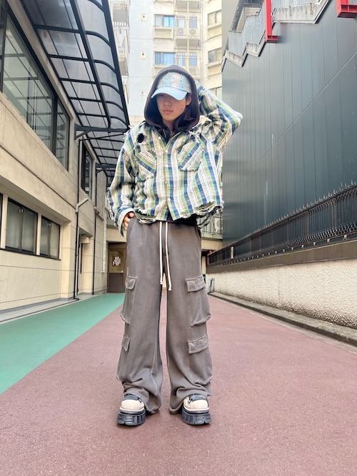 セール】DankeSchon/ダンケシェーン/WATERDYE SWEAT BAGGY CARGO PANTS