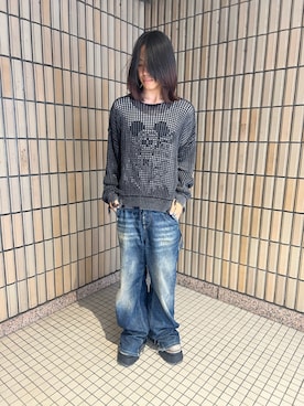 「アイテム（ニット/セーター）」を使った、syunさん（メンズ・170cm）の秋コーディネート