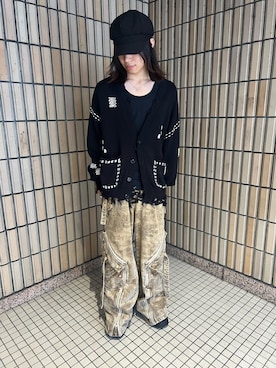 「アイテム（カーディガン/ボレロ）」を使った、syunさん（メンズ・170cm）の秋コーディネート