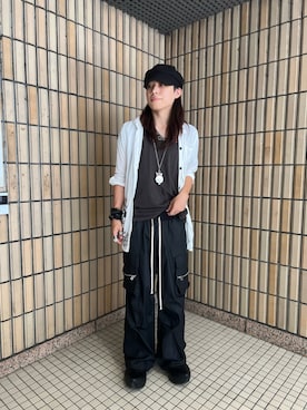 「DANKE SCHON（ダンケシェーン）のアイテム（パンツ）」を使った、syunさん（メンズ・170cm）の夏コーディネート